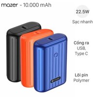 Pin sạc dự phòng Polymer 10000mAh Type C PD QC3.0 22.5W Mazer Super Mini V2