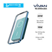 Pin sạc dự phòng Polymer 1000mAh Không dây Magnetic VIVAN VPB-W12