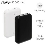 Pin sạc dự phòng Polymer 10000mAh Type C 15W AVA+ DS2107