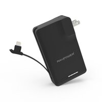 Pin sạc dự phòng RAVPower RP-PB18, 9000mAh tích hợp cáp Lightning có MFI