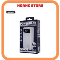 Pin sạc dự phòng Remax RPP-162 50000mAh, lõi Li-polymer, 3 cổng input, 4 cổng output (Trắng) -Bảo hành 12 Tháng