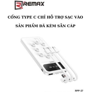 Pin sạc dự phòng Remax RPP-27 10000mAh