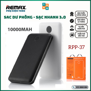 Pin sạc dự phòng Remax RPP-37 - 10.000mAh