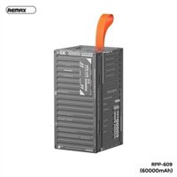 Pin sạc dự phòng REMAX RPP-609 60000mAh QC3.0+PD 22.5W (Xám) (1400g)