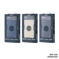 Pin Sạc Dự Phòng Remax RPP-616, Siêu Mỏng 10000mAh, Sạc Nhanh QC 22.5W/PD 20W, Nhiều Màu Ngẫu Nhiên