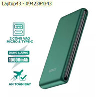 Pin sạc dự phòng ROBOT RT180 dung lượng 10000mAh pin Lithium Polymer sạc tốc độ cao 2A