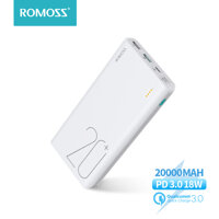 Pin sạc dự phòng Romoss Sense 6 + chính hãng pin ngoài di động 20000mAh với sạc nhanh hai chiều PD 3.0 cho điện thoại máy tính bảng Xiaomi Huawei LazadaMall