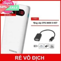 Pin Sạc Dự Phòng Romoss Sense 4P - 10400mAh Chính Hãng -
Tặng #FREE cáp OTG 8600 S-K07