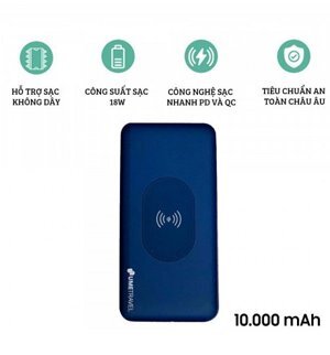 Pin sạc dự phòng sạc nhanh wireless Polymer 10000mAh - Umetravel PW1