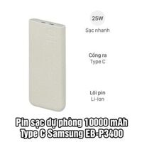 Pin sạc dự phòng Samsung 10.000mAh 25W EB-P3400