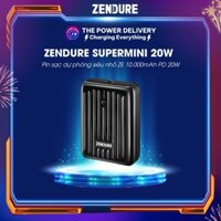 Pin Sạc Dự Phòng Siêu Nhỏ ZENDURE SUPERMINI 10.000mAh PD 20W Mã ZDSM10PD - Bảo hành 6 Tháng
