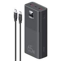 Pin sạc dự phòng USAMS-AT Fast Charging Set — Yattu Series(US-CD185 PB68 PD3.0 + QC3.0 Fast Charging Digital Display Power Bank+Type-C To Type-C PD 100W Data Cable) black (ATXLOGTC01)
