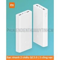 Pin Sạc dự phòng Xiaomi gen 3 20.000 mAh hàng chính hãng Bảo Hành 12 tháng