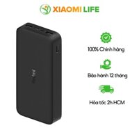 Pin Sạc Dự Phòng Xiaomi Redmi Power Bank 20000 mAh Hỗ trợ sạc nhanh 18W - Chính hãng- BH 6 tháng