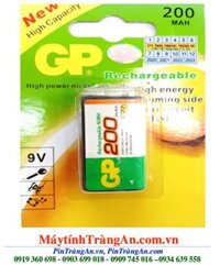 Pin sạc GP 9V200mAh Rechargeable NiMh Battery - High Drain Short Circut Proof