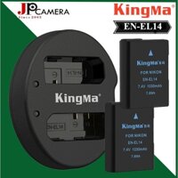Pin sạc Kingma cho Nikon EN-EL14 + Hộp đựng Pin, Thẻ nhớ