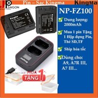 PIN SẠC KINGMA VER3 THAY THẾ CHO PIN MÁY ẢNH SONY- NP-BX1, NP-FV100,NP-BLX1,NP-FZ100,NP-F970,NP-FW50,NP-FM500H.