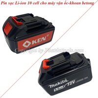 Pin sạc Li-ion 10 cell cho cái dòng máy bắn ốc,khoan betong,khoan vít dùng pin cỡ lớn-Dung lượng cao 15000mAh