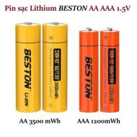 Pin sạc Lithium AA/ AAA 1.5V cao cấp chính hãng BESTON / Sạc nhanh M7011 - Beston Li-on