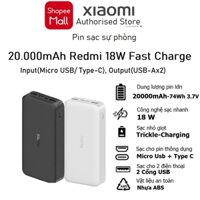 Pin sạc nhanh 22.5w REDMI 20.000mAh dự phòng Xiaomi chính hãng [BH 1 Năm]