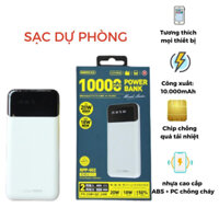 Pin Sạc Nhanh 22.5W Remax RPP-502 10.000mAh PD QC3.0 Sạc Dự Phòng Chính Hãng