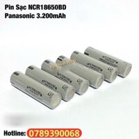 Pin Sạc Panasonic NCR18650BD Li-ion Dung Lượng Cao 3.200mAh Nhập Khẩu - Giá 1 Viên