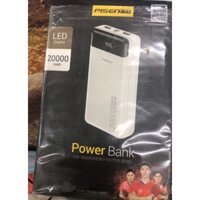 Pin sạc Pisen chính hãng 20.000mAh (Tặng 1 cáp sạc 3 đầu sạc Micro, typeC và lightninh).