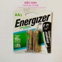 Pin sạc tiểu AA Energizer 2000mAh vỉ 2 viên CHÍNH HÃNG - VPP Kiều Anh