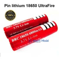 Pin sạc ultrafire 18650 6800mAh 3.7V 4.2V dùng cho đèn pin siêu sáng, quạt pin, thiết bị y tế...