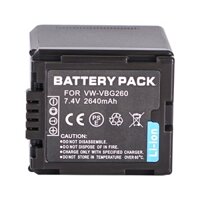 Pin, sạc VW-VBG260 cho máy quay phim Panasonic HDC-HS200 HS100 SD9 TM20 VBG130 V BG070...