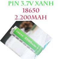 PIN SẠC XANH 18650 - 2200 MAH 3.7V