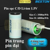 Pin sạc BESTON,DLC-40,CLC-23,pin sạc Li-ion,pin sạc 1.5V,pin D 6000mWh,pin C 3500mWh