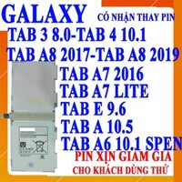 Pin Scus cho Samsung Galaxy Tab 3 8.0/Tab 4 10.1/Tab A 8.0/Tab A 7.0/Tab A7 Lite/Tab E 9.6/Tab A 10.5/Tab A6 10.1 Spen/