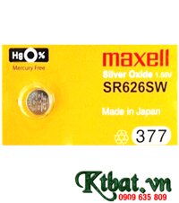 Pin SR626SW _Pin 377; Pin đồng hồ Maxell SR626SW 377 silver oxide 1.55V _Made in Japan