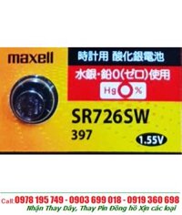 Pin SR726SW-Pin 397; Pin Maxell SR726SW-397 silver oxide 1.55v chính hãng, Xuất xứ NHẬT