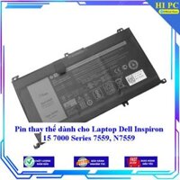 Pin thay thế dành cho Laptop Dell Inspiron 15 7000 Series 7559 N7559 - Hàng Nhập Khẩu