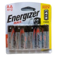 Pin tiểu AA Energizer vỉ 6 viên chính hãng