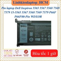 Pin WDXOR-Pin laptop Dell Inspiron 5565 5567 5568 7569 7579 15-5565 5567 5568 7569 7579 P66F P66F00-42Wh