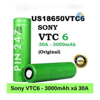 Pin xả cao 18650 Sony VTC6 US18650VTC6 30A 3000mAh - Hàng chính hãng pinchinhhang