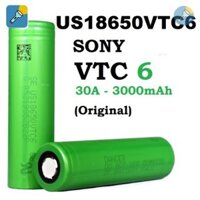 Pin xả cao 18650 Sony VTC6 US18650VTC6 30A 3000mAh - Hàng chính hãng
