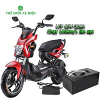 Pin xe máy điện LFP 60V-30AH dành cho xe Xmen thay thế cho 5 bình ắc quy