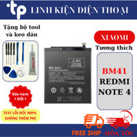 PIN XIAOMI ~BN41~ REDMI NOTE 4(Tặng bộ sửa và keo dán)