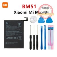Pin Xiaomi Mi Max 3, Mã pin BM51, Dung lượng 5500mAh, Bảo hành 3 tháng. Tặng kèm bộ tua vít mở máy
