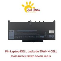 ⚡[Pin Zin]⚡ Pin Laptop DELL Latitude E7470 MC34Y 242WD GG4FM J60J5 55WH 4 CELL