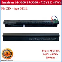 [Pin zin] Pin Laptop Dell Inspiron 14 15 3000 series Vostro 3458 3558 3559 3468 3568 M5Y1K 40Wh