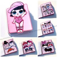 Pink - Lol Dolly, Fashion busy book - Thay quần áo búp bê bản hồng cam