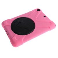 Pink Silicon Protective Skin Case Cover Stand for Tablet - iPad mini 1 2 3