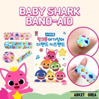 Pinkfong Set 16 Băng Cá Mập Thạch Cao Hỗ Trợ Vận Chuyển Từ Hàn Quốc