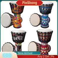 Pinshang Châu Phi Djembe Trống Bộ gõ Trống tay Vòng tròn Nhạc cụ Tiêu chuẩn 8 '' Bộ gõ Djembe Trống tay Trống da cừu Châu Phi Trống chuyên nghiệp cho đồ dùng dự tiệc tại nhà
