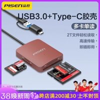 Pinsheng USB 3.0 Đầu đọc thẻ di động tốc độ cao đa chức năng 10k Tương thích với máy tính Huawei Type-C Thẻ nhớ SD/TF Thẻ lưu trữ CFMS Máy ảnh Sony Canon Bộ chuyển đổi đa chức năng CCD